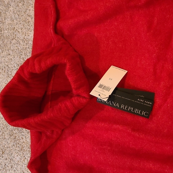 Banana republic red aire yarn turtleneck sweater - Picture 6 of 15